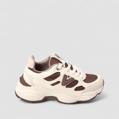 Tênis Chunky Feminino Via Marte Branco & Marrom