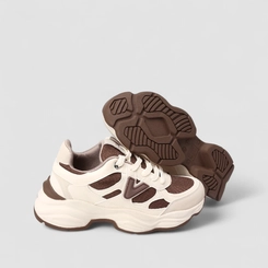 Tênis Chunky Feminino Via Marte Branco & Marrom