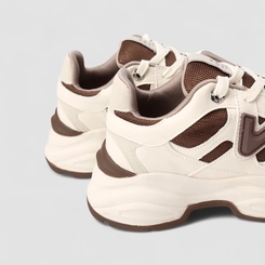 Tênis Chunky Feminino Via Marte Branco & Marrom