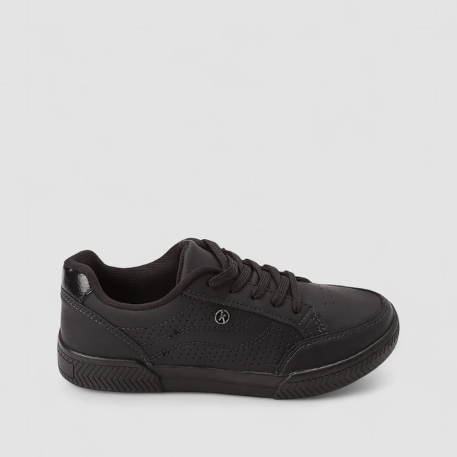 Tênis Casual Feminino Kolosh Perfuros Preto