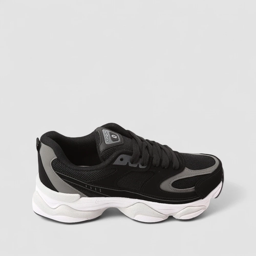 Tênis Chunky Masculino Logus Original Mesh Recorte Nobuck Preto