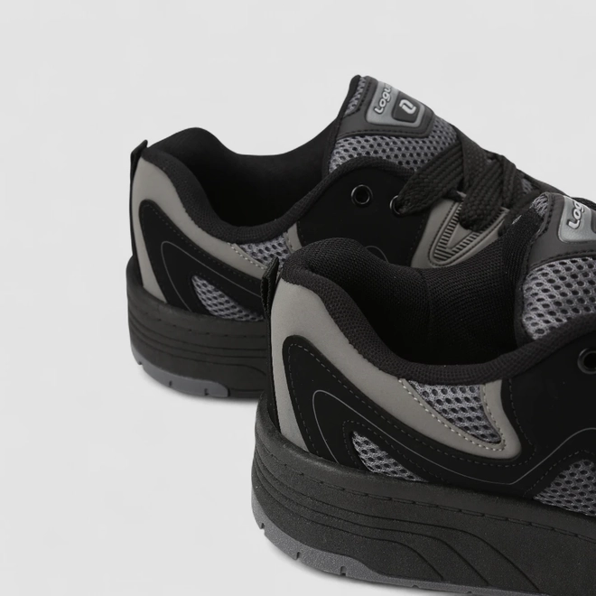 Tênis Casual Masculino Logus Original Mesh Preto & Cinza
