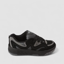 Tênis Casual Masculino Logus Original Mesh Preto & Cinza