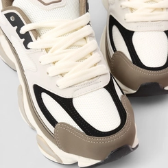 Tênis Chunky Masculino Logus Original Mesh Detalhe Recortes Off White