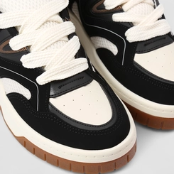 Tênis Casual Masculino Logus Original Mesh Detalhe Recortes Preto