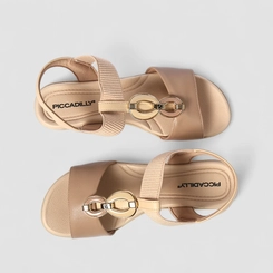 Sandália Feminina Piccadilly Corrente Nude