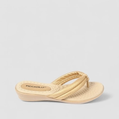 Tamanco Feminino Piccadilly Dourada