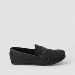 Mocassim Masculino Woche Enfeite Metalizado Preto