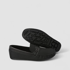 Mocassim Masculino Woche Enfeite Metalizado Preto