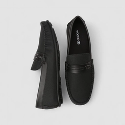Mocassim Masculino Woche Enfeite Metalizado Preto