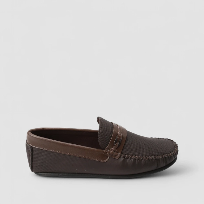 Mocassim Masculino Woche Texturizado Marrom