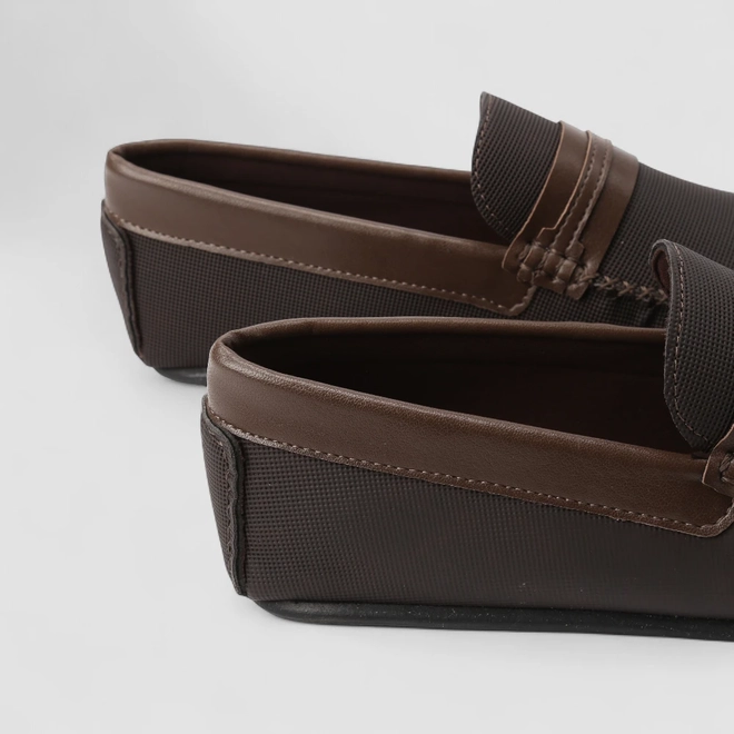 Mocassim Masculino Woche Texturizado Marrom