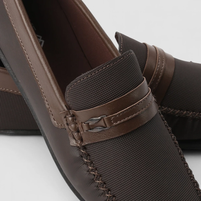 Mocassim Masculino Woche Texturizado Marrom