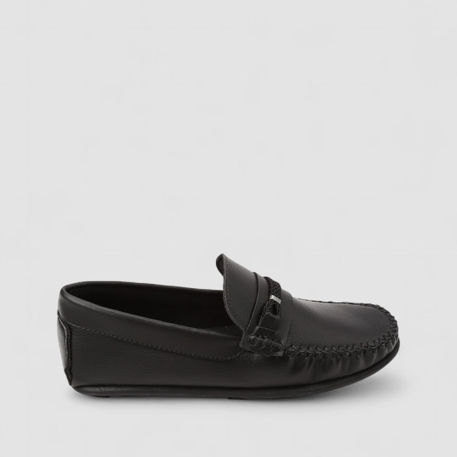Mocassim Masculino Woche Detalhe Tressê Preto