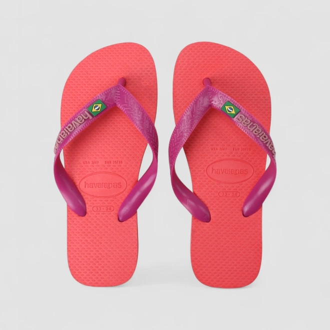 Chinelo Feminino Havaianas Brasil Original Rosa