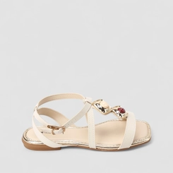 Sandália Feminina Mississipi Pedrarias Off White