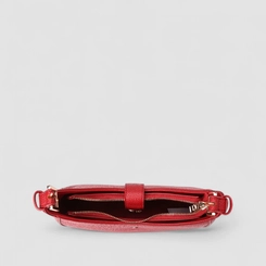Bolsa Hobo Via Marte Média Detalhe Cadeado Vermelho