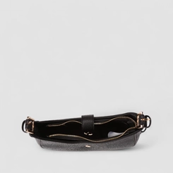 Bolsa Hobo Via Marte Média Detalhe Cadeado Preto