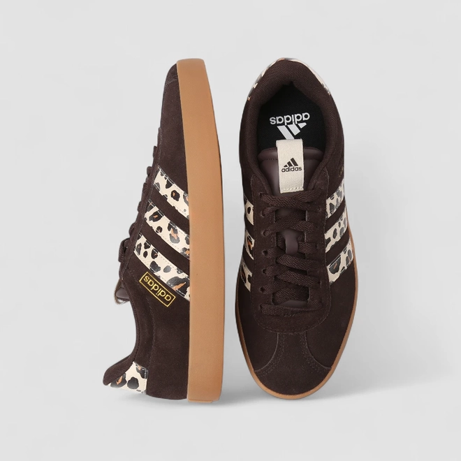 Tênis Casual Feminino Adidas VL COURT 3.0 Original Onça Marrom