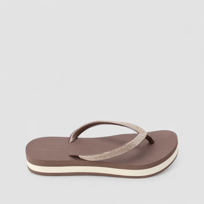 Chinelo Feminino Gabriela Strass Marrom