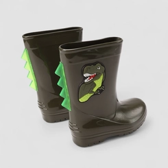 Galocha Infantil Vertus Dinossauro Verde