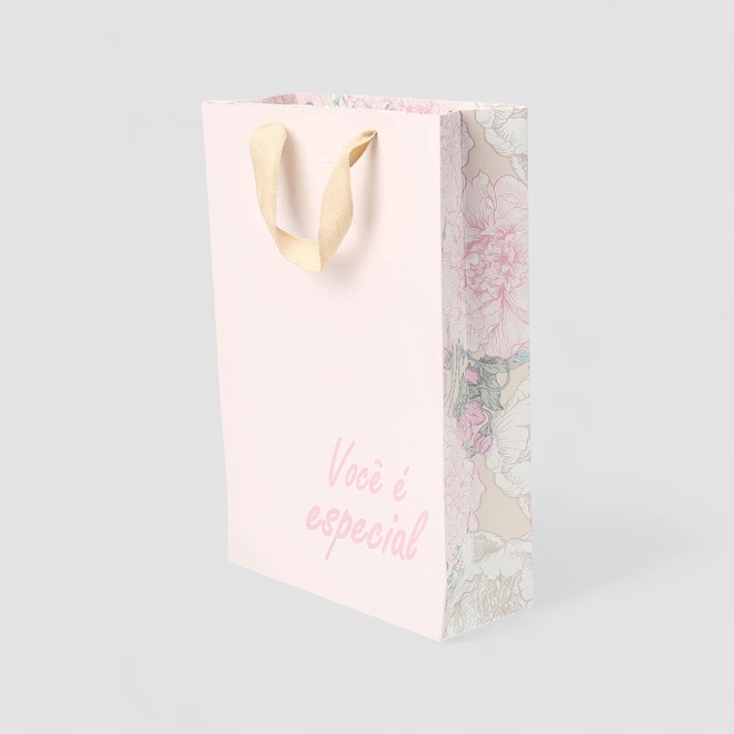 Sacola STZ Pequena Você É Especial Rosa