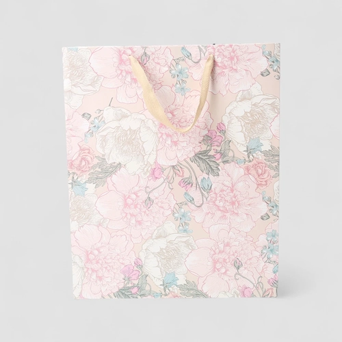 Sacola STZ Grande Floral Rosé