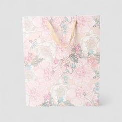 Sacola STZ Grande Floral Rosé