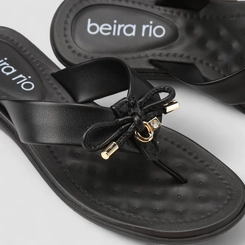 Tamanco Feminino Beira Rio Detalhe Laço Preto