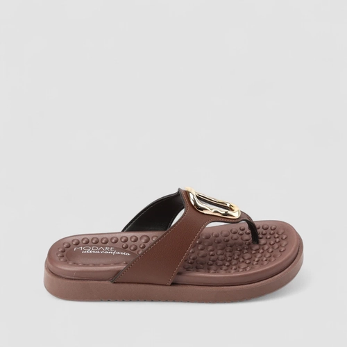 Tamanco Feminino Modare Ultraconforto Detalhe Bold Marrom