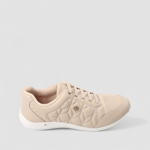 Tênis Casual Feminino Kolosh Matelassê Nude