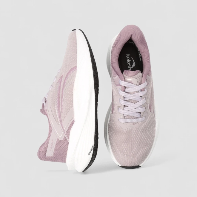 Tênis Esportivo Feminino Kolosh Roxo Com Placa de Carbono