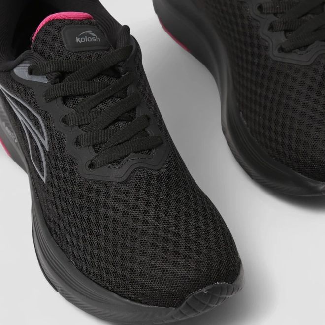 Tênis Esportivo Feminino Kolosh EvaFit+ Grip Preto