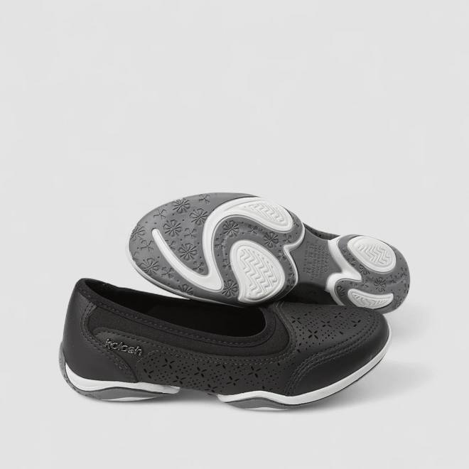Slip On Feminino Kolosh Calce Fácil Perfuros Preto