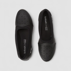 Slip On Feminino Kolosh Calce Fácil Perfuros Preto