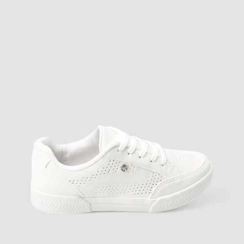 Tênis Casual Feminino Kolosh Perfuros Branco