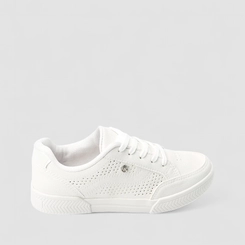 Tênis Casual Feminino Kolosh Perfuros Branco