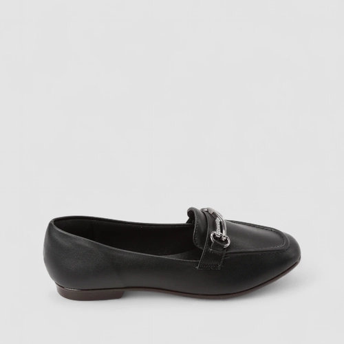 Mocassim Feminino Gabriela Detalhe Bridão Preto