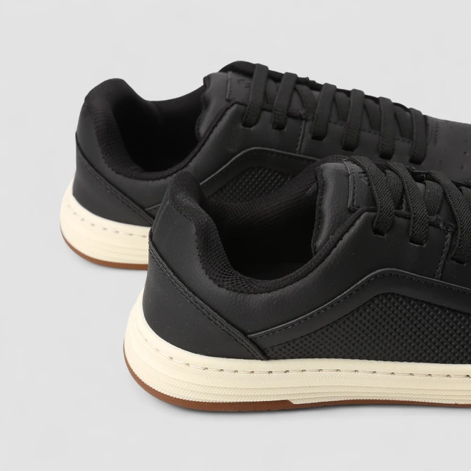 Tênis Casual Masculino Woche Elástico Preto