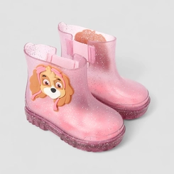 Galocha Infantil Grendene Kids Patrulha Canina Skye Glitter Rosa