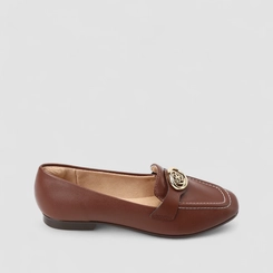 Mocassim Feminino Gabriela Enfeite Fivela Marrom