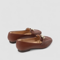 Mocassim Feminino Gabriela Enfeite Fivela Marrom