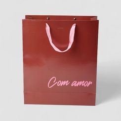 Sacola STZ Grande Com Amor Vermelho