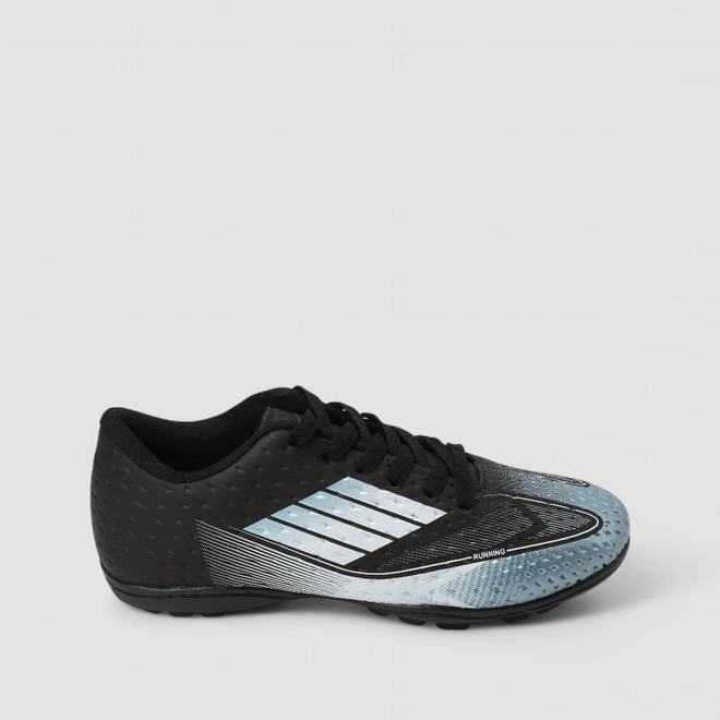 Chuteira Masculina Vertus Texturizada Preto & Azul