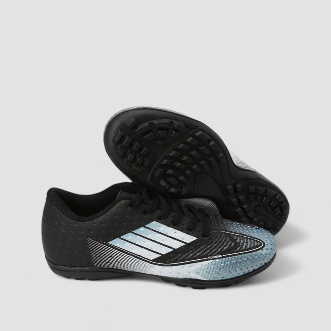 Chuteira Masculina Vertus Texturizada Preto & Azul