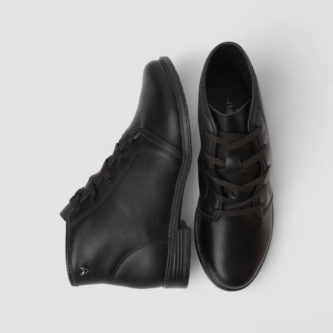 Ankle Boot Feminina Mississipi Salto Bloco Preto