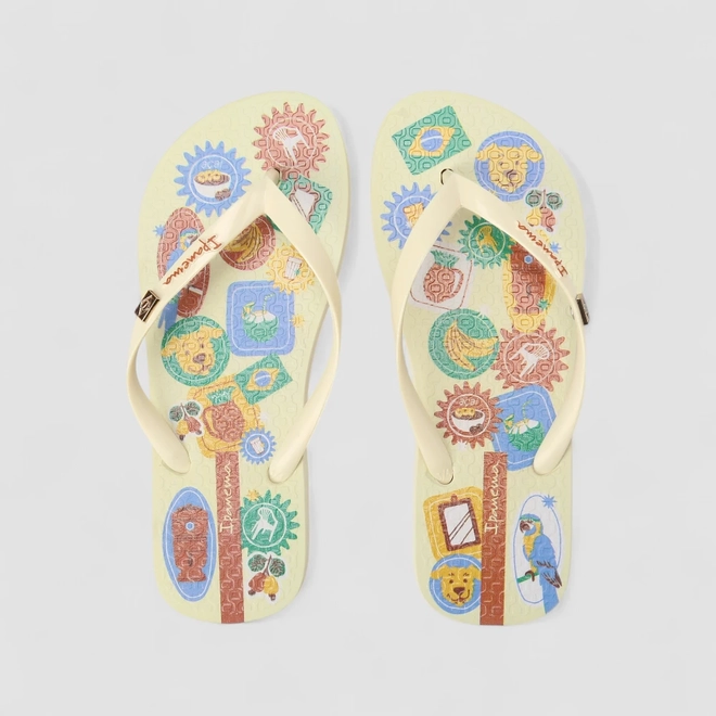 Chinelo Feminino Ipanema Vibra Brasil Bege