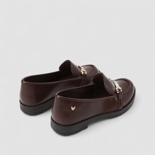 Mocassim Feminino Mississipi Enfeite Metálico Marrom
