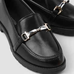 Mocassim Feminino Mississipi Enfeite Metálico Preto