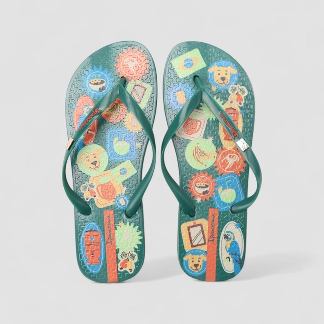 Chinelo Feminino Ipanema Vibra Brasil Verde